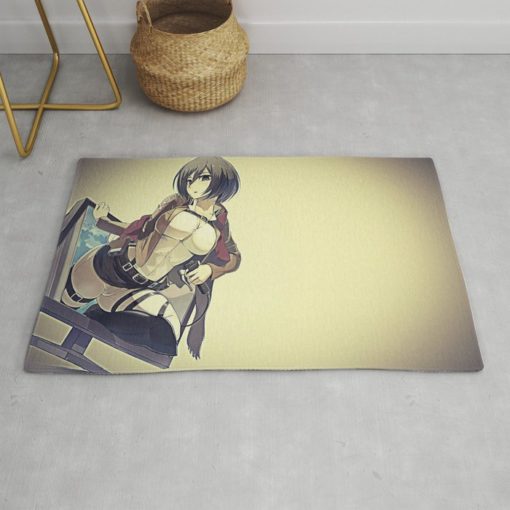 Mikasa Anime Rug - Custom Size And Printing