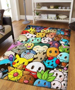 Pikachu Rug,Area Rug,For Living Room,Home Decor,Fan Rug,Cool Rug