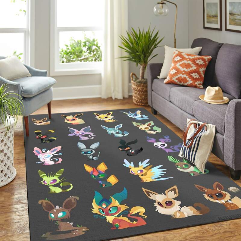 Eevee Pokemon 3D Hoodie - Peto Rugs