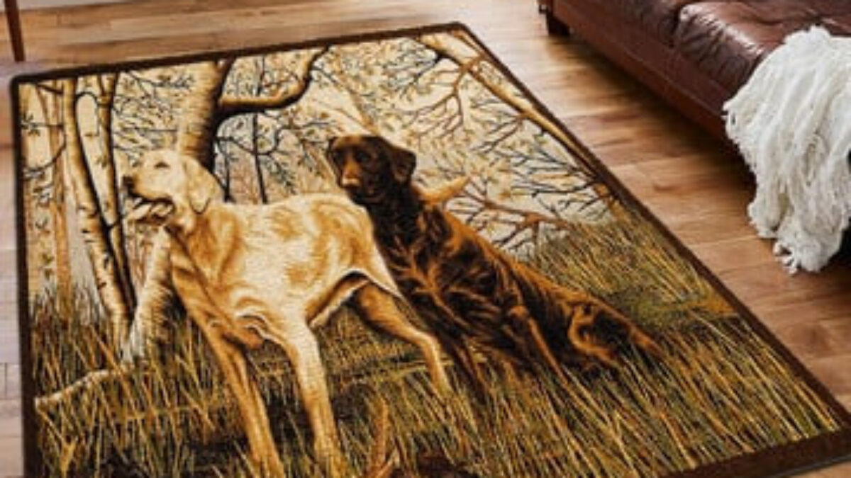 Hunting Area Rug Doggo Rug Funny Hunting Printing Floor Mat Carpet Hunting Dog  Rug