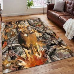 A Righteous Man Goes Hunting Area Rug Huntings Printing Floor Mat Carpet Funny Hunting Rug Deer Hunting Rug