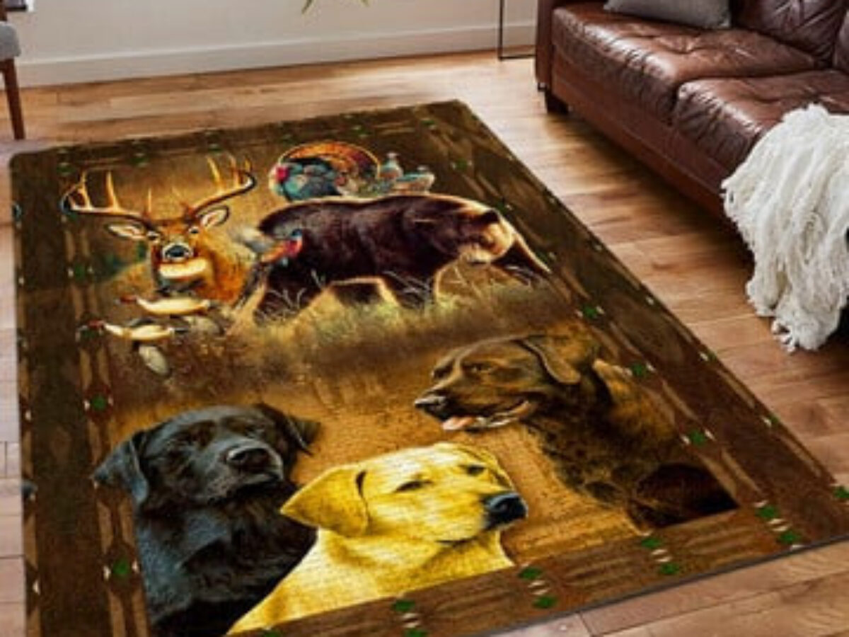 Great Hunting Dogs Area Rug