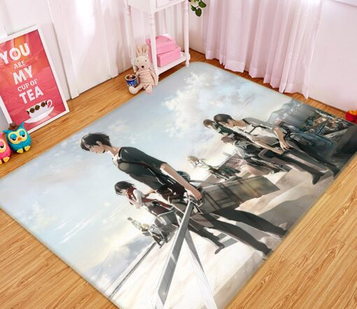 Attack On Titan Rug - 3D Attack On Titan 1803 Anime Non Slip Rug - Custom Size And Printing