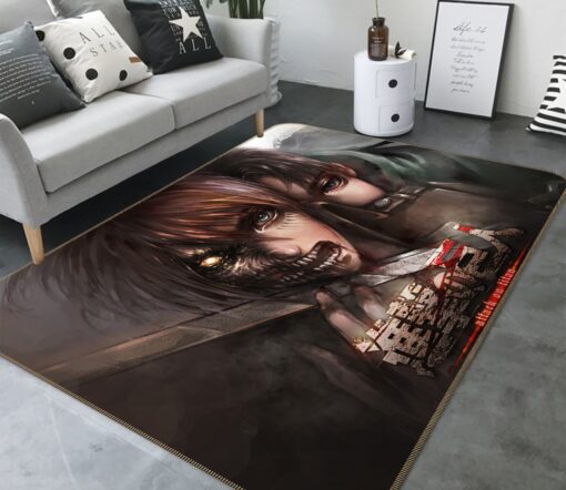 Attack On Titan Rug - 3D Attack On Titan 1630 Anime Non Slip Rug - Custom Size And Printing