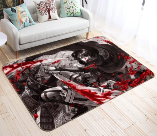 Attack On Titan Rug - 3D Attack On Titan 1123 Anime Non Slip Rug - Custom Size And Printing