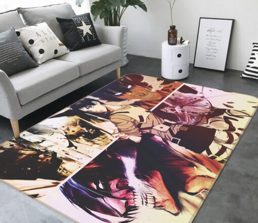 Attack On Titan Rug - 3D Attack On Titan 1806 Anime Non Slip Rug - Custom Size And Printing