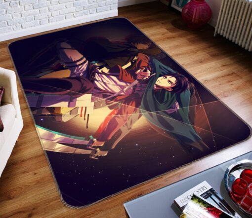 Attack On Titan Rug - 3D Attack On Titan 1632 Anime Non Slip Rug - Custom Size And Printing