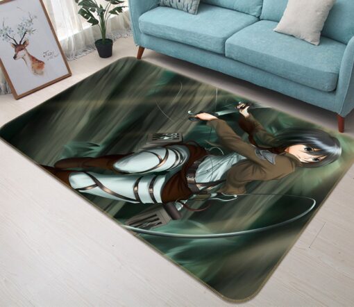 Attack On Titan Rug - 3D Attack On Titan 1051 Anime Non Slip Rug - Custom Size And Printing