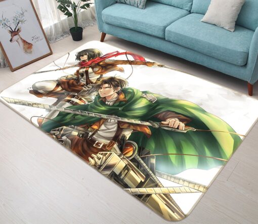 Attack On Titan Rug - 3D Attack On Titan 1056 Anime Non Slip Rug - Custom Size And Printing