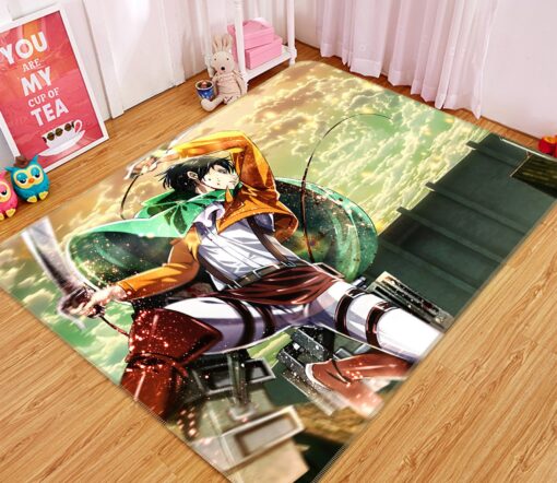 Attack On Titan Rug - 3D Attack On Titan 1628 Anime Non Slip Rug - Custom Size And Printing