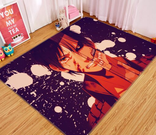 Attack On Titan Rug - 3D Attack On Titan 1639 Anime Non Slip Rug - Custom Size And Printing