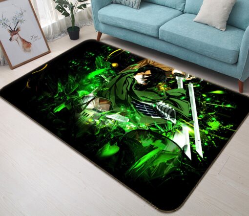 Attack On Titan Rug - 3D Attack On Titan 1054 Anime Non Slip Rug - Custom Size And Printing