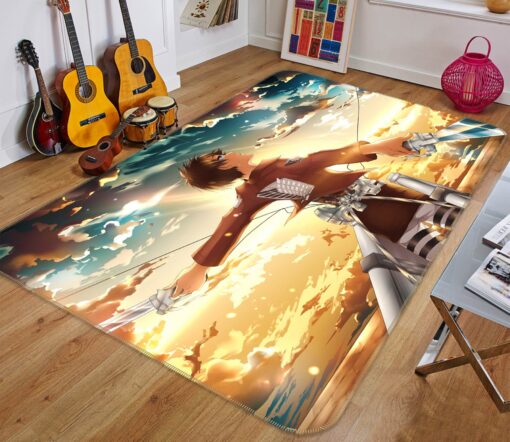 Attack On Titan Rug - 3D Attack On Titan 1629 Anime Non Slip Rug - Custom Size And Printing