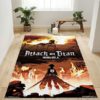 Attack On Titan Fire Rug Living Room Rug Home US Decor – Custom Size And Printing