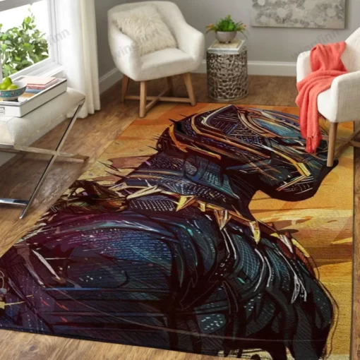 Black Panther Area Rug - Custom Size And Printing