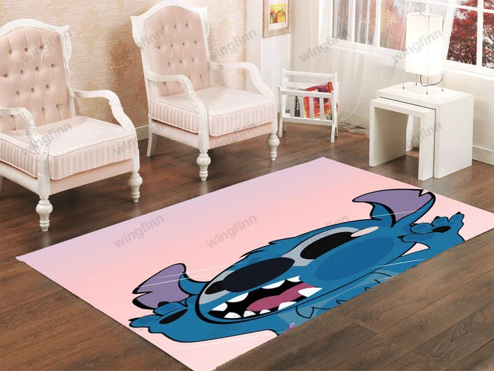 Lilo Stitch Area Rug Living Room - Custom Size And Printing