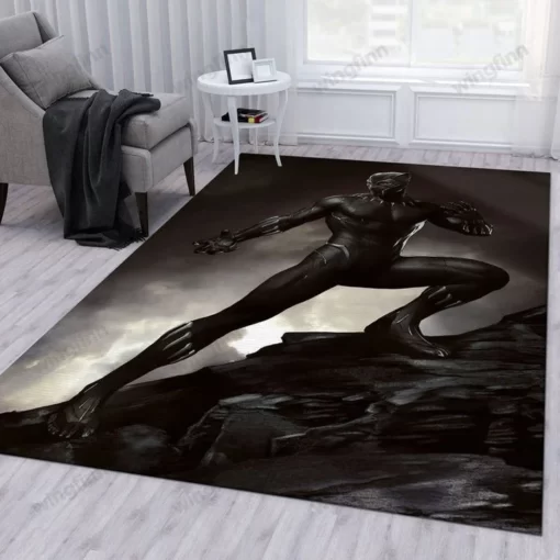 Black Panther Marvel - Area Rug For Gift Living Room - Custom Size And Printing