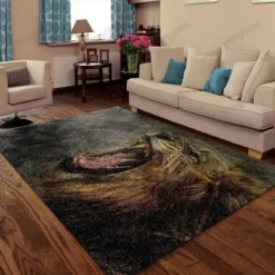 Lion 2 Area Rug Living Room Rug Home Decor Floor Decor – Custom Size And Printing