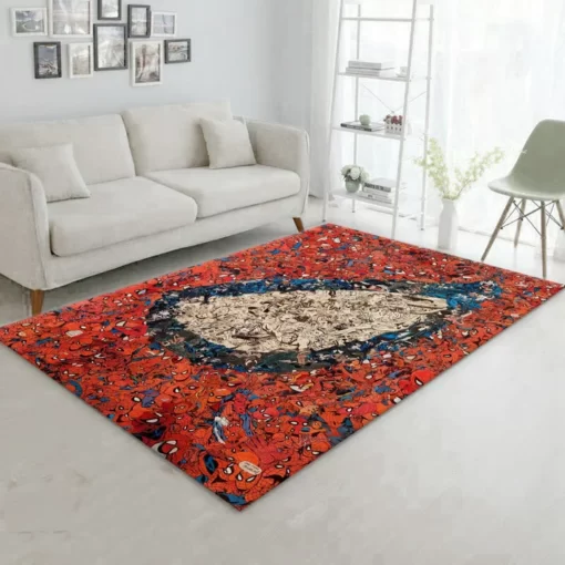 Spider Man V1 Rug - Living Room And Bedroom Rug - Home Decor Floor Decor - Custom Size And Printing