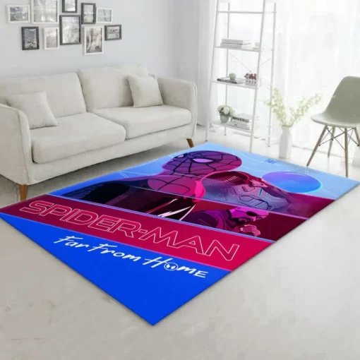 Spider Man Far From Home Ver1 Area Rug For Christmas, Living Room Rug - Floor Decor - Custom Size And Printing