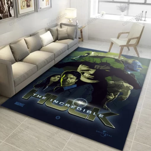 The Incredible Hulk Area Rug - Living Room And Bedroom Rug - Custom Size And Printing
