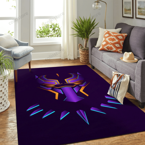 Black Panther Carpet Floor Area Rug Chrismas Gift - Custom Size And Printing
