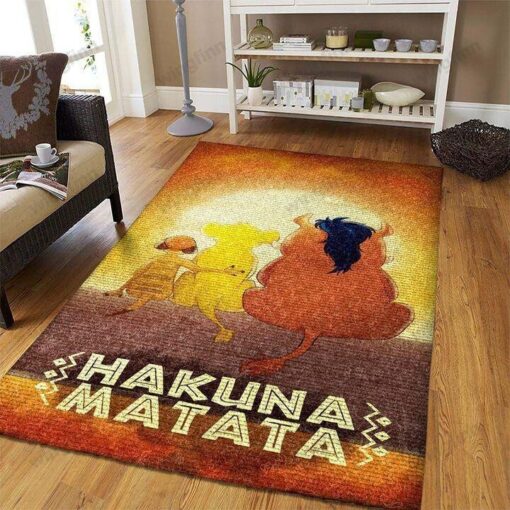 The Lion King Area Rug - Living Room And Bed Room Rug - Custom Size And Printing