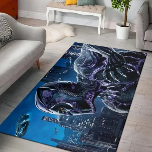 Black Panther Marvel Movie Film Big Lebowski Carpet Living Room Rug - Custom Size And Printing
