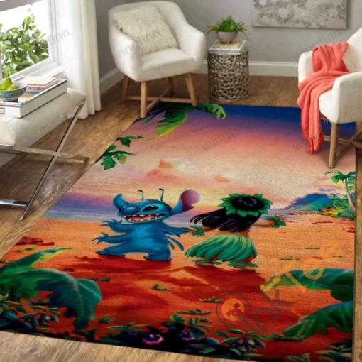 Lilo Stitch Area Rug - Custom Size And Printing