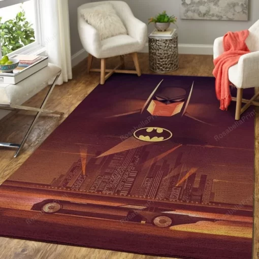 Batman Area Rug - For Living Room Rectangle Rug Bedroom Rug - Custom Size And Printing