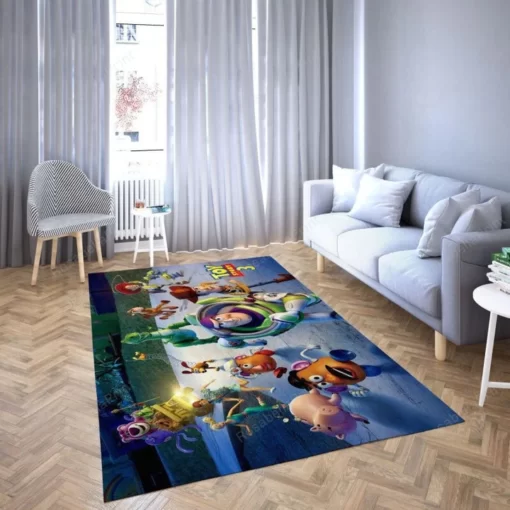 Toy Story Rug - Bedroom Carpet - Rectangle Area Rug - Carpet For Living Room - Custom Size And Printing