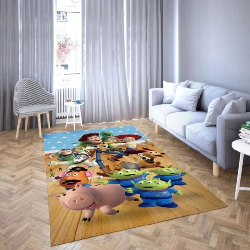 Toy Story Rug - Bedroom Carpet 17 Rectangle Area Rug - Carpet For Living Room - Custom Size And Printing