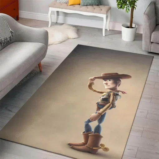 Toy Story Woody Movies Rug - Carpet Rectangle Area Rug - Carpet For Living Room - Custom Size And Printing