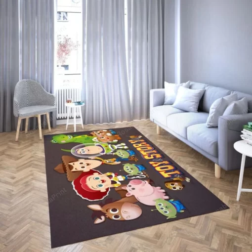 Toy Story Rug - Bedroom Carpet 44 Rectangle Area Rug - Carpet For Living Room - Custom Size And Printing