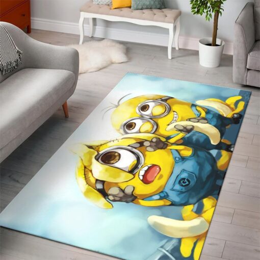 Minions Despicable Minions Cartoon Movies Area Rug - Living Room Carpet Floor Decor The Us Decor - Custom Size And Printing