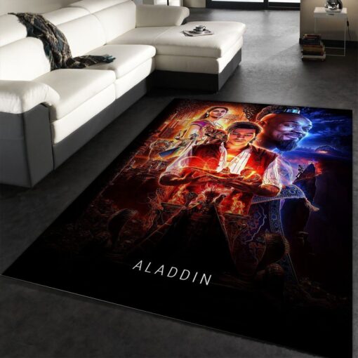 Aladdin Movie Rug All Over Print Logo Custom Area Rug Carpet Full - Custom Size And Prin