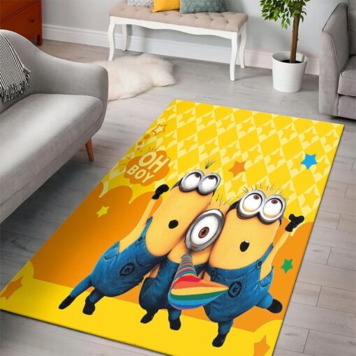 Minions Despicable Minions Cartoon Movies Area Rug - Living Room Carpet Floor Decor The Us Decor - Custom Size And Printing