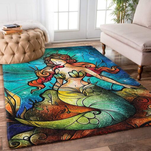 Mermaid Rug - Custom Size And Printing