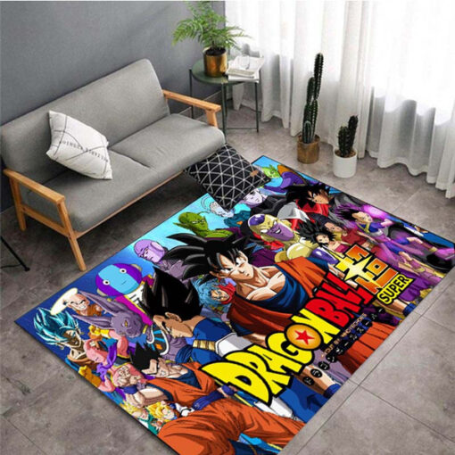 Dragon Ball - Goku Print Large Carpet For Living Room Floor Mat Bedroom Home Fashion Area Rug - Custom Size And Printing