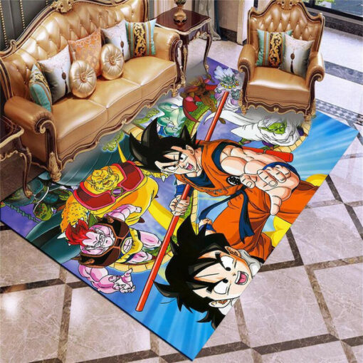 New Dragon Ball Super Rug - Dragon Ball - Rug - Son Goku, Non-Slip Area Rug Living Room, Bedroom Rug - Custom Size And Printing