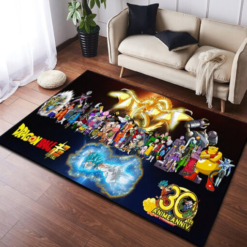 Dragon Ball Character Super Square Area Rug Floormat Carpet Kids Rug Non-Slip Outdoor Chair Bedside Mat For Bedroom Playroom - Custom Size And Printing