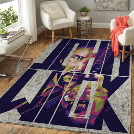 John Wick - Pop Art Potrait Area Rug Carpet - Custom Size And Prin