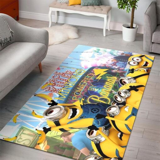 Minions Despicable Minions Cartoon Movies Area Rug - Living Room Carpet Floor Decor The Us Decor - Custom Size And Printing