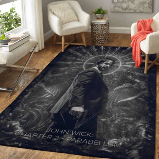 John Wick Chapter - ? Movies Area Rug Carpet - Custom Size And Prin