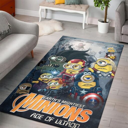 Avenger Minions Despicable Minions Cartoon Movies Area Rug - Living Room Carpet Floor Decor The Us Decor - Custom Size And Printing