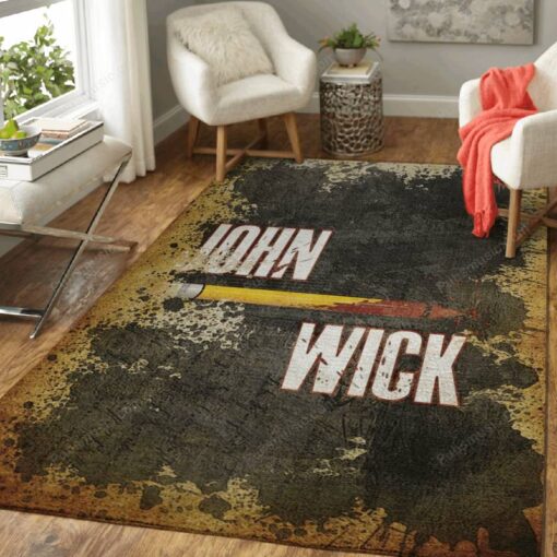 John Wick - Vintage Movies Area Rug Carpet - Custom Size And Prin