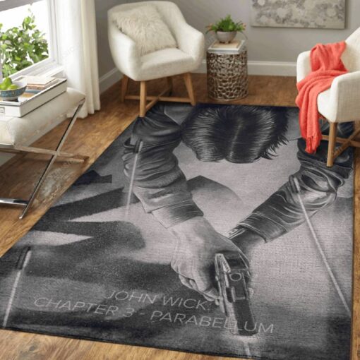 John Wick Parabellum - Movies Area Rug Carpet - Custom Size And Prin