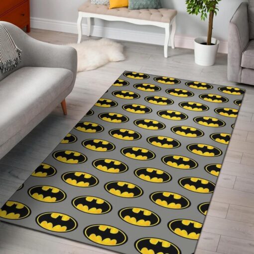 Batman Symbol Area Rug Carpet Living Room - Custom Size And Printing