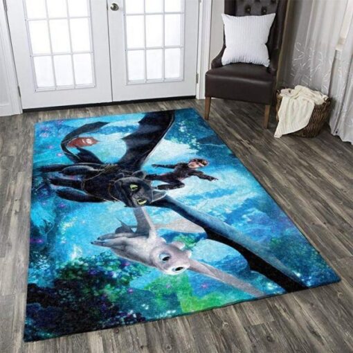 Cartoon Movie How To Train Your Dragon Area Limited Edition Rug Carpet - ? Custom Size And Printing