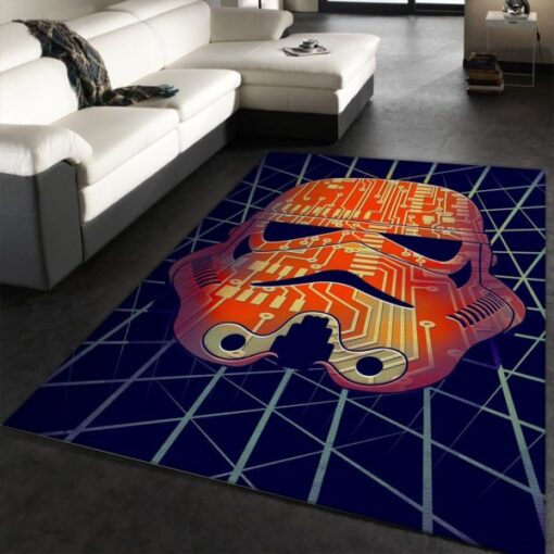 Chipped Star Wars Area Rug Carpet - Custom Size And Printing